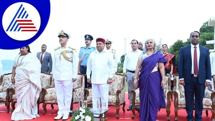 Governor ThawarChand Gehlot participates in Navy Day celebrations at Karwar gvd Governor ThawarChand Gehlot participates in Navy Day celebrations at Karwar gvd