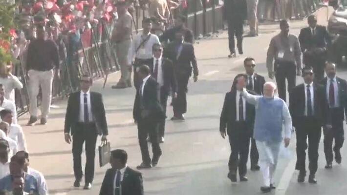 PM Modi casts his vote for Gujarat Assembly elections in Ranip PM Modi casts his vote for Gujarat Assembly elections in Ranip