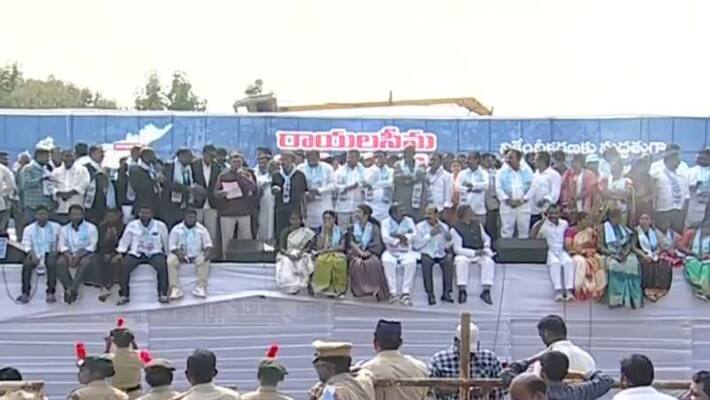Rayalaseema Garjana in Kurnool in support of three capitals Rayalaseema Garjana in Kurnool in support of three capitals