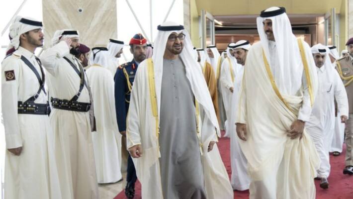 UAE president Sheikh Mohammed bin Zayed Al Nahyan paid an official visit to Doha on Monday UAE president Sheikh Mohammed bin Zayed Al Nahyan paid an official visit to Doha on Monday