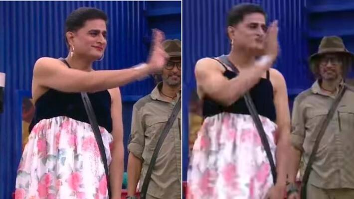 prashanth Sambargi Female look in Bigg Boss Kannada 9 viral on social media sgk prashanth Sambargi Female look in Bigg Boss Kannada 9 viral on social media sgk