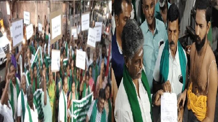 farmers walk to Puliakulam Vinayagar temple to protest against setting up of Industrial Park in Annur farmers walk to Puliakulam Vinayagar temple to protest against setting up of Industrial Park in Annur