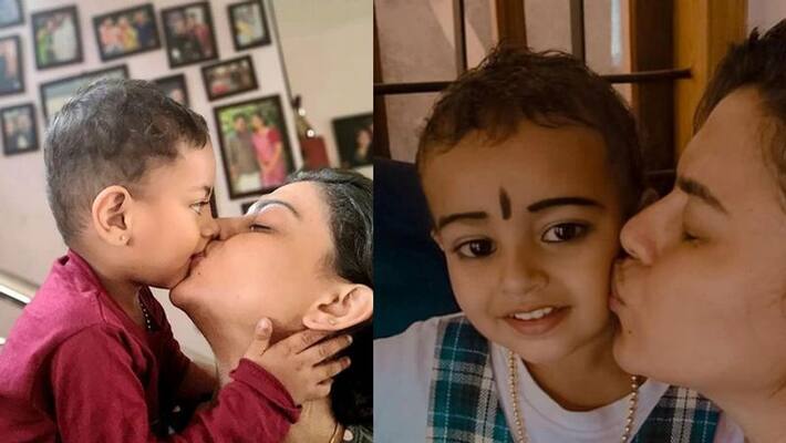 Anusree wishes happy birthday to her brothers son Anusree wishes happy birthday to her brothers son