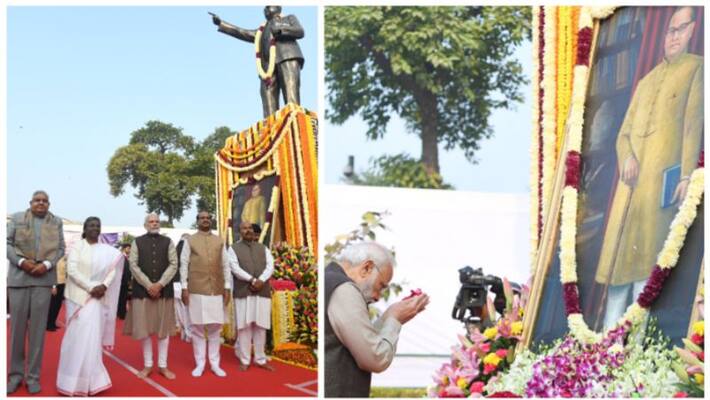 modi tribute to b r Ambedkar on his death anniversary modi tribute to b r Ambedkar on his death anniversary