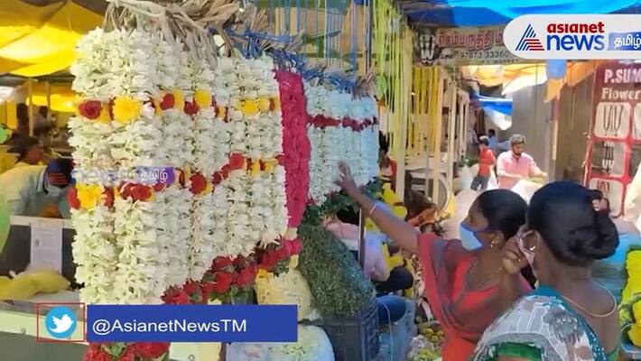 price of flowers is very high in coimbatore flower market due to karthigai deepam price of flowers is very high in coimbatore flower market due to karthigai deepam