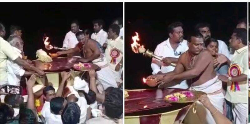 Clash between DMK and OPS over lighting Karthikai Deepam at Theni Temple