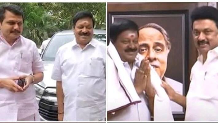 OPS supporter Kovai Selvaraj joined DMK OPS supporter Kovai Selvaraj joined DMK