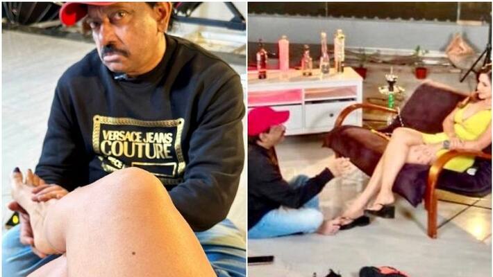 Ram Gopal Varma at The Feet Of Dangerous Beauty photo virla sgk Ram Gopal Varma at The Feet Of Dangerous Beauty photo virla sgk