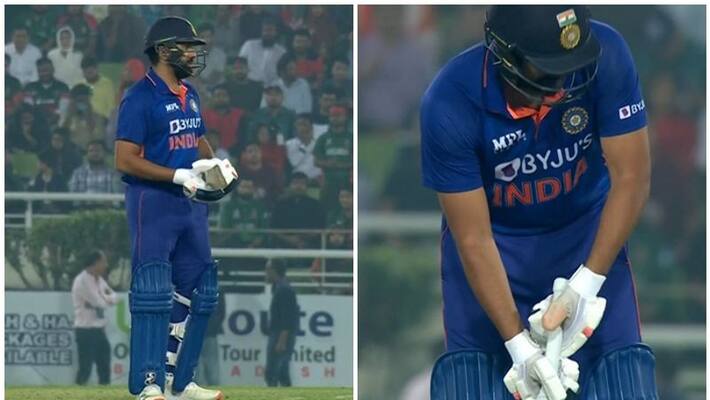 Rohit Sharma After getting hit on thumb and going to a hospital to get scans come to bat vs bangladesh san Rohit Sharma After getting hit on thumb and going to a hospital to get scans come to bat vs bangladesh san