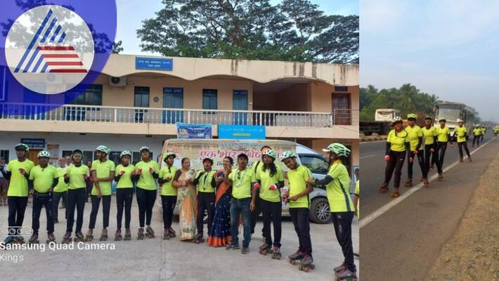Kashmir to Kanyakumari Roller Skating for Healthy India sat Kashmir to Kanyakumari Roller Skating for Healthy India sat