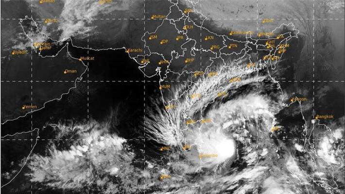 deep low pressure zone is located in the 700 km distance from Chennai deep low pressure zone is located in the 700 km distance from Chennai