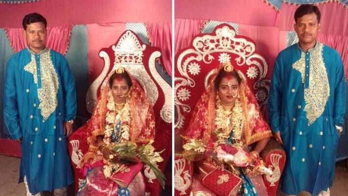 Twin sisters marry twin brothers in West Bengal Twin sisters marry twin brothers in West Bengal