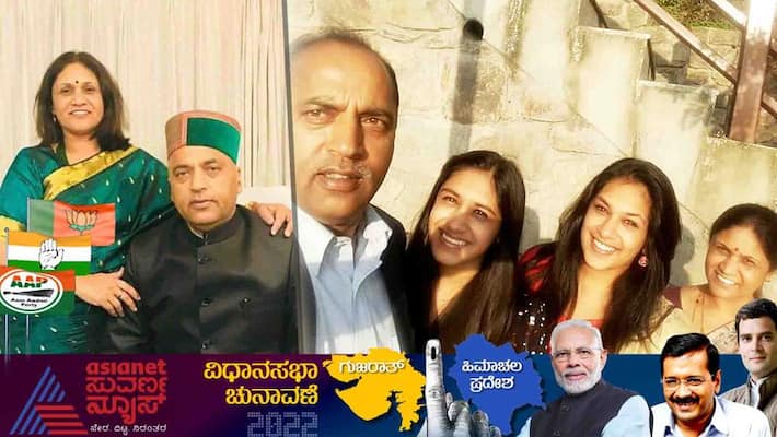 Himachal Pradesh Chief Minister Jairam Thakur and his wife sadhana Thakur visits a temple with his family san Himachal Pradesh Chief Minister Jairam Thakur and his wife sadhana Thakur visits a temple with his family san