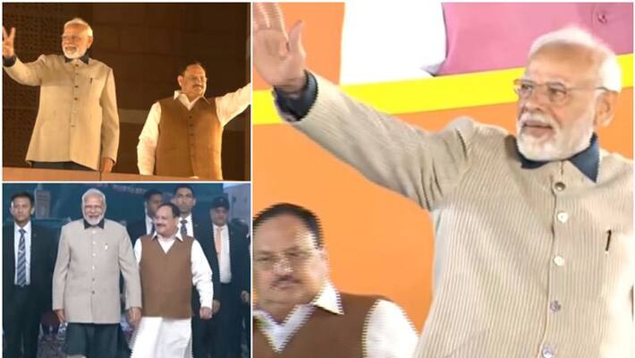 pm narendra modi first reaction on gujarat himachal election result 2022 pm narendra modi first reaction on gujarat himachal election result 2022