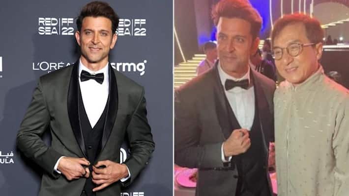 Hrithik Roshan meets Jackie Chan at the Red Sea Film Festival; actor looked dapper-see pics RBA Hrithik Roshan meets Jackie Chan at the Red Sea Film Festival; actor looked dapper-see pics RBA