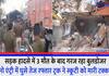 Moradabad Bulldozer roared after 3 deaths road accident speeding truck hit scooty in no entry