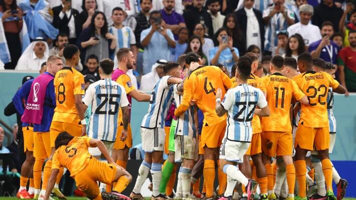 FIFA World Cup 2022 Argentina vs Netherlands quarter into extra time FIFA World Cup 2022 Argentina vs Netherlands quarter into extra time