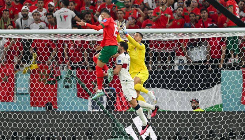 FIFA World Cup 2022 Watch Morocco star Youssef En Nesyri CR7 model header goal vs Portugal