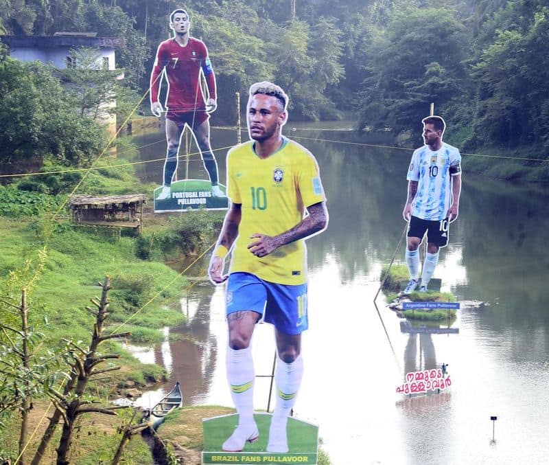 Messi cut out only in Pullavur River After neymar and ronaldo expelled in Football World cup 