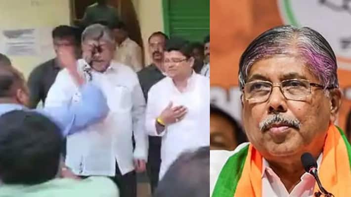 ink thrown at maharashtra minister chandrakant patil over remarks on br ambedkar ash ink thrown at maharashtra minister chandrakant patil over remarks on br ambedkar ash