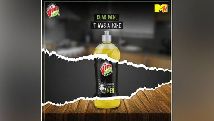 It was a joke Vim after backlash over first dishwashing liquid for men ad AJR It was a joke Vim after backlash over first dishwashing liquid for men ad AJR