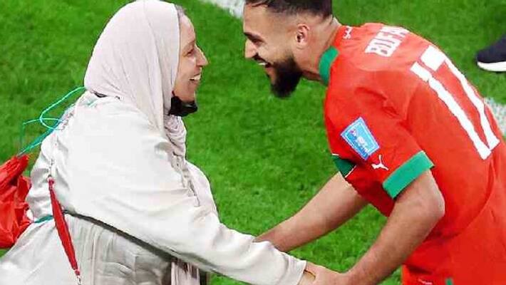 FIFA World Cup 2022 Morocco star Sofiane Boufal dances with mother after historic win over Portugal kvn FIFA World Cup 2022 Morocco star Sofiane Boufal dances with mother after historic win over Portugal kvn