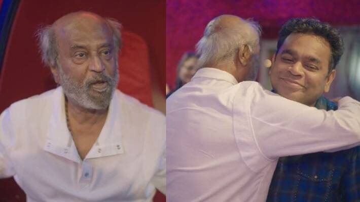 Superstar Rajinikanth Priceless reaction after watching AR Rahman's Le Musk movie Superstar Rajinikanth Priceless reaction after watching AR Rahman's Le Musk movie