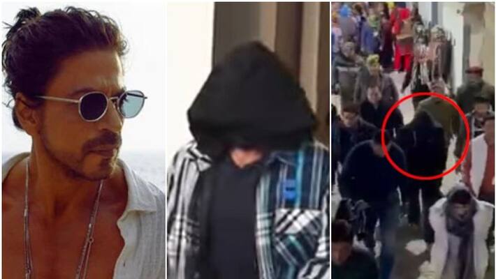 Shah Rukh Khan Hides His Face As He Returns From Vaishno Devi sgk Shah Rukh Khan Hides His Face As He Returns From Vaishno Devi sgk