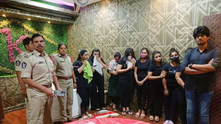 Prostitution racket busted in Vijayawada Prostitution racket busted in Vijayawada