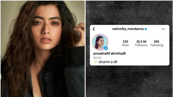 rashmika mandanna has revealed why the name is reverse on Instagram sgk rashmika mandanna has revealed why the name is reverse on Instagram sgk
