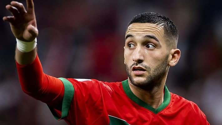 Hakim Ziyech of Morocco before the international friendly match... | Hakim  ziyech, Soccer players, Sport man