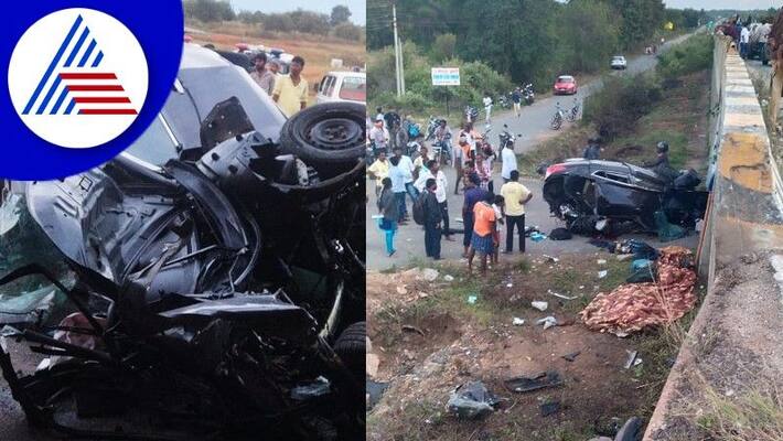 Terrible accident near Tumkur 3 death rav Terrible accident near Tumkur 3 death rav