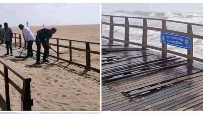 A wooden footbridge for the disabled at the marina opens tomorrow A wooden footbridge for the disabled at the marina opens tomorrow