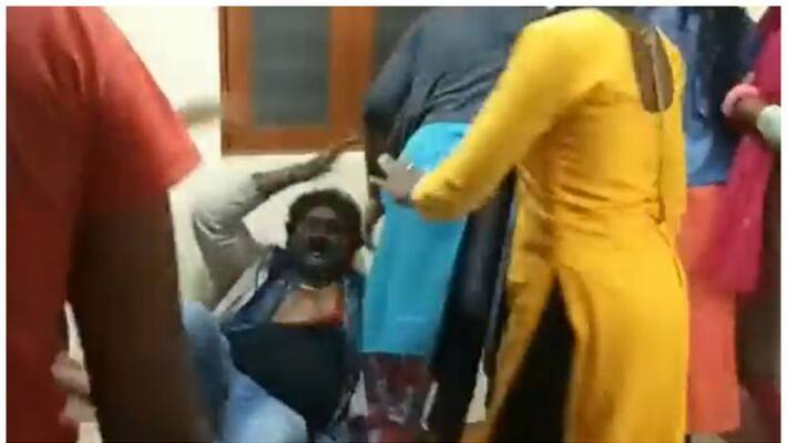 student thrashes headmaster for misbehaving with one of them video going viral student thrashes headmaster for misbehaving with one of them video going viral