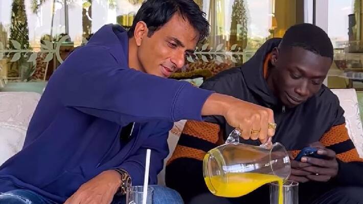 Famous Bollywood Actor sonu sood make Instagram reels with famous tiktok star khaby lame 21.5 million views so far akb Famous Bollywood Actor sonu sood make Instagram reels with famous tiktok star khaby lame 21.5 million views so far akb