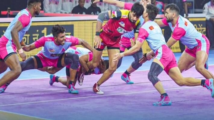 pro kabaddi league 2022 jaipur pink panthers beat bengaluru bulls in semi final and qualifies to final pro kabaddi league 2022 jaipur pink panthers beat bengaluru bulls in semi final and qualifies to final