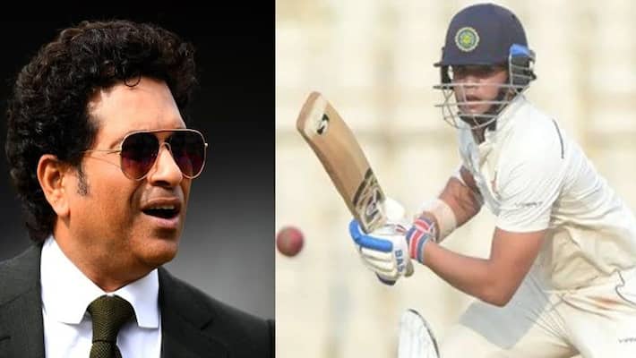 sachin tendulkar proud to be a father of arjun tendulkar after his maiden century on debut ranji trophy match sachin tendulkar proud to be a father of arjun tendulkar after his maiden century on debut ranji trophy match