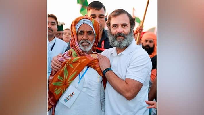 Bharat Jodo Yatra: Himachal Pradesh CM Sukhvinder Singh Sukhu joins Rahul Gandhi as it completes 100 days - adt Bharat Jodo Yatra: Himachal Pradesh CM Sukhvinder Singh Sukhu joins Rahul Gandhi as it completes 100 days - adt