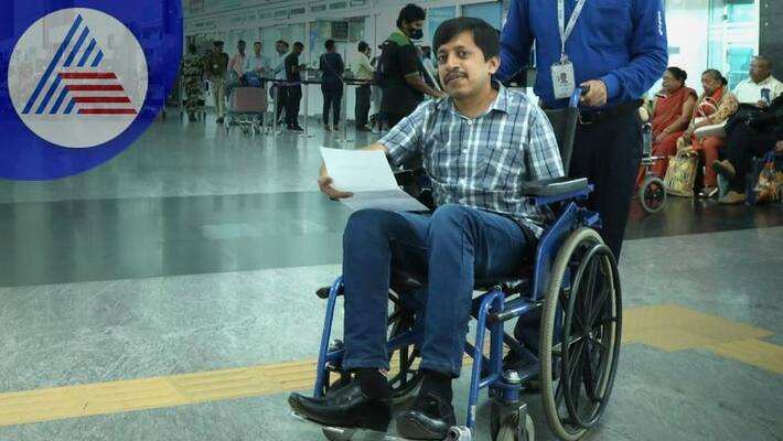 Special service for disabled passengers at Bangalore Airport sat Special service for disabled passengers at Bangalore Airport sat