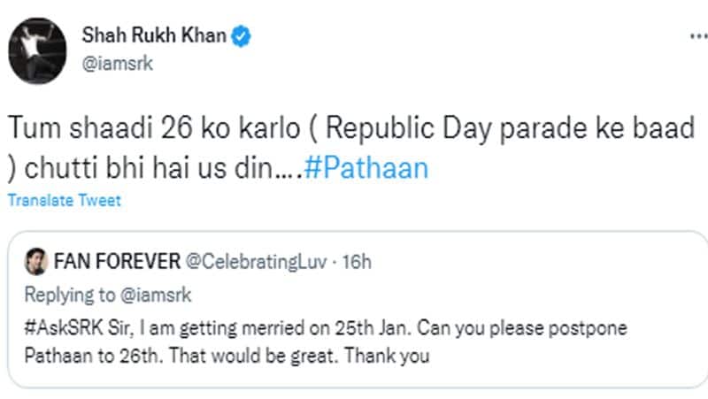 shah rukh khan1 'બેશરમ રંગ' વિવાદ વચ્ચે 'પઠાન'ને પોસ્ટપોન કરશે શાહરૂખ ખાન? જાણો સુપરસ્ટારનો જવાબ