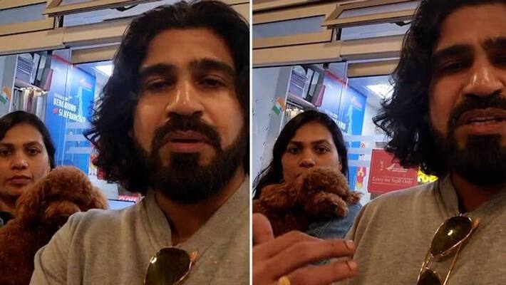 Bengaluru couple accuses Air India pilot for not allowing pet onboard airline reacts watch video gcw Bengaluru couple accuses Air India pilot for not allowing pet onboard airline reacts watch video gcw