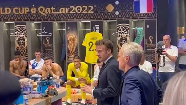 FIFA World Cup final: French President Emmanuel Macron consoles team after Argentina beats France - adt FIFA World Cup final: French President Emmanuel Macron consoles team after Argentina beats France - adt