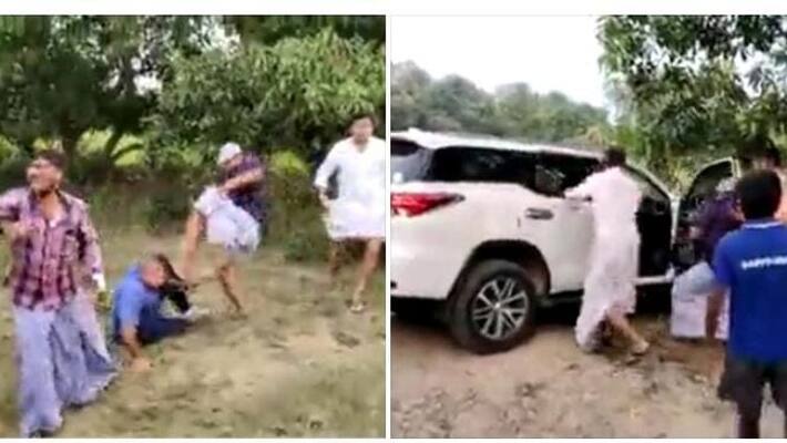 Panchayat council president son arrested in conflict related to sand smuggling Panchayat council president son arrested in conflict related to sand smuggling