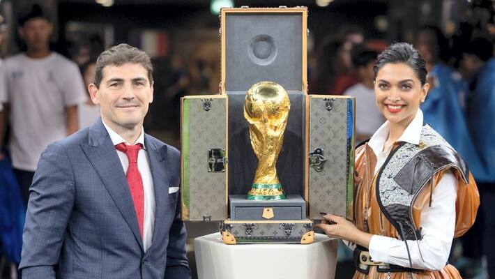 Iker Casillas and Deepika Padukone unveiled the official FIFA