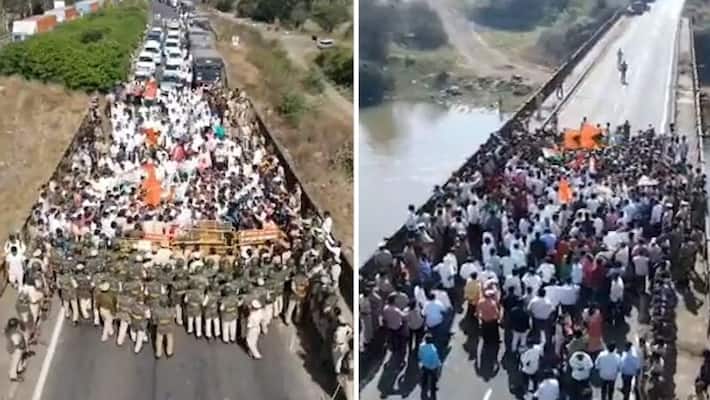 Border row: Massive protest at Belagavi for no to maha mela, officials impose section 144 AJR Border row: Massive protest at Belagavi for no to maha mela, officials impose section 144 AJR