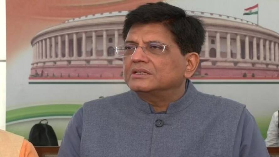Union Minister Piyush Goyal in a Discussion on Amrita Kaal Budget gvd Union Minister Piyush Goyal in a Discussion on Amrita Kaal Budget gvd