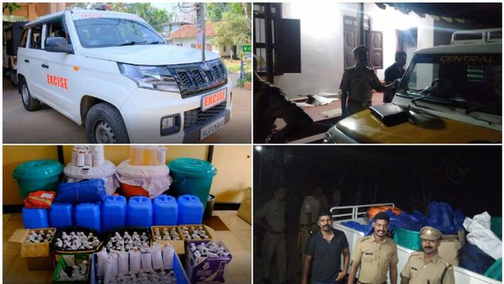 220 litre country liquor seized excise, central residency bar closed in thrissur 220 litre country liquor seized excise, central residency bar closed in thrissur