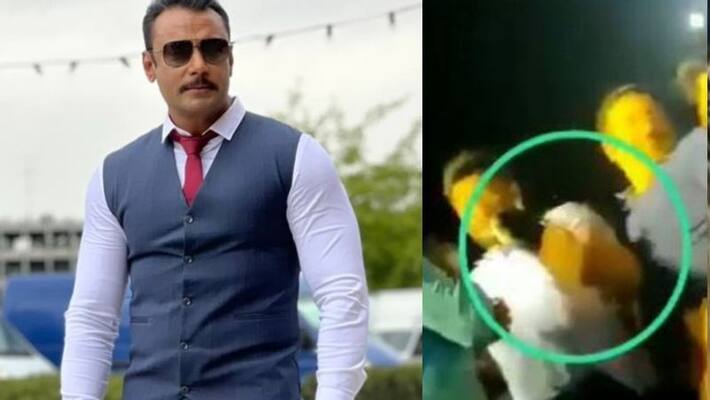 Slipper thrown at Kannada actor Darshan for his sexist remarks Slipper thrown at Kannada actor Darshan for his sexist remarks