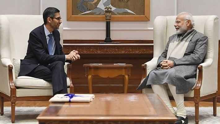 Google CEO Sundar Pichai meets PM Modi assures support to India G20 presidency gcw Google CEO Sundar Pichai meets PM Modi assures support to India G20 presidency gcw