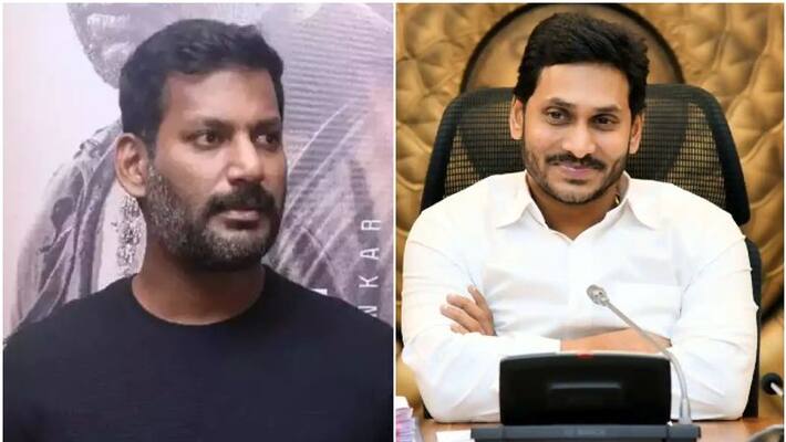Actor Vishal reacts after meets Andhra pradesh CM Jagan Mohan Reddy sgk Actor Vishal reacts after meets Andhra pradesh CM Jagan Mohan Reddy sgk